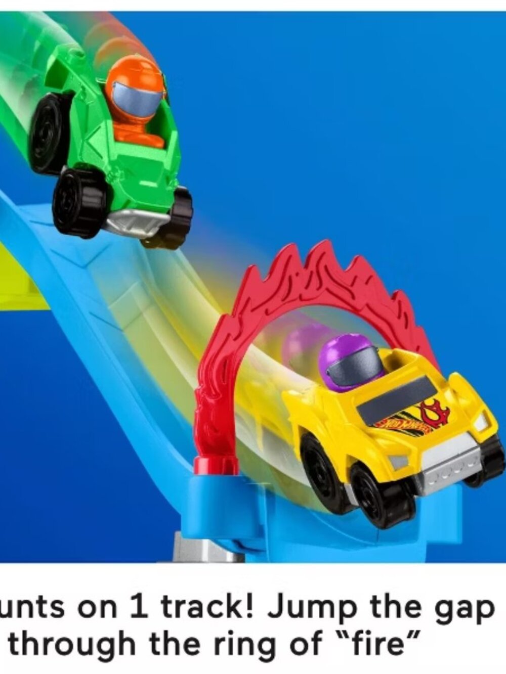 NEW! Little People Hot Wheels Spiral Stunt Speedway Race Track *girls & boys - Picture 6 of 14